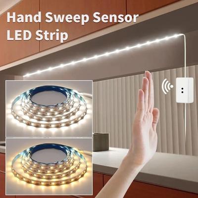 Uplifted Finds Hand Sweep Motion Sensor LED Strip Light 1 To 10M cold White 5 M