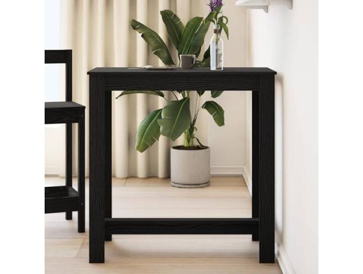HEFZGDB Bartisch Schwarz Eiche 102x50x103,5 cm Holzwerkstoff Moderner Küchentisch mit Kompaktem Design und Robuster Bauweise für Hausbar und Essbereich