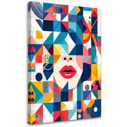 LEINWANDBILD Geometrische Abstraktion Bauhaus 70x100cm