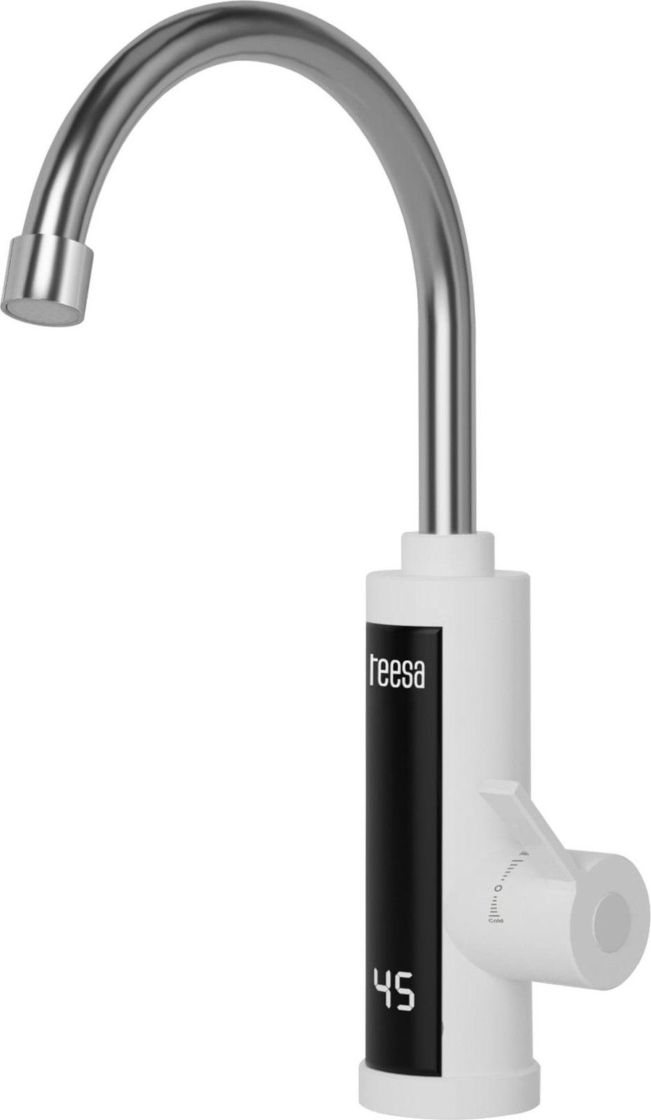 Uni-T Doorstroomverwarmer Keukenmengkraan met Draaikraan en Swivel Spout