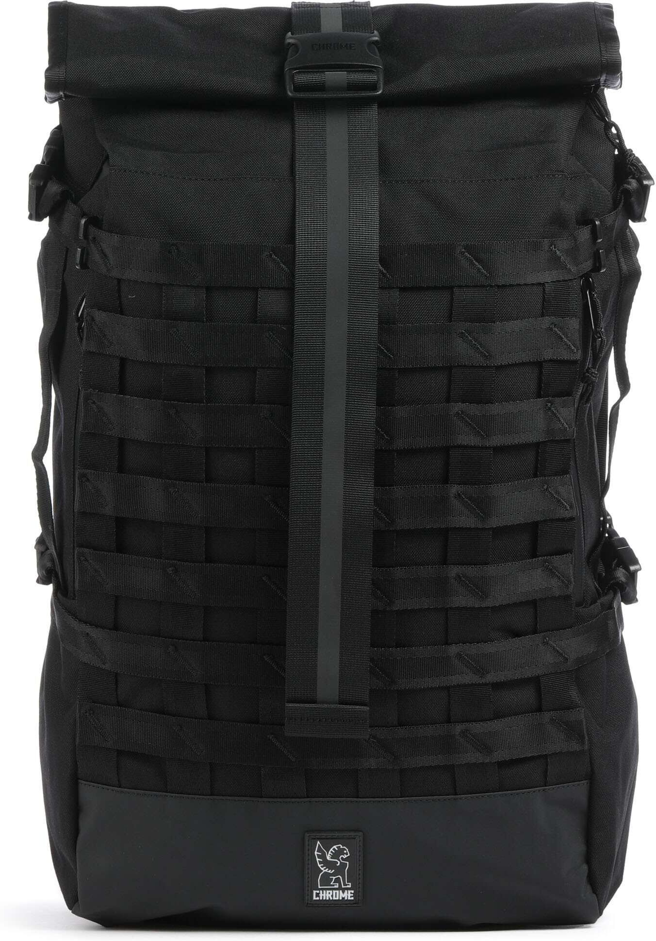 Chrome Barrage 34 Rolltop Rucksack, schwarz