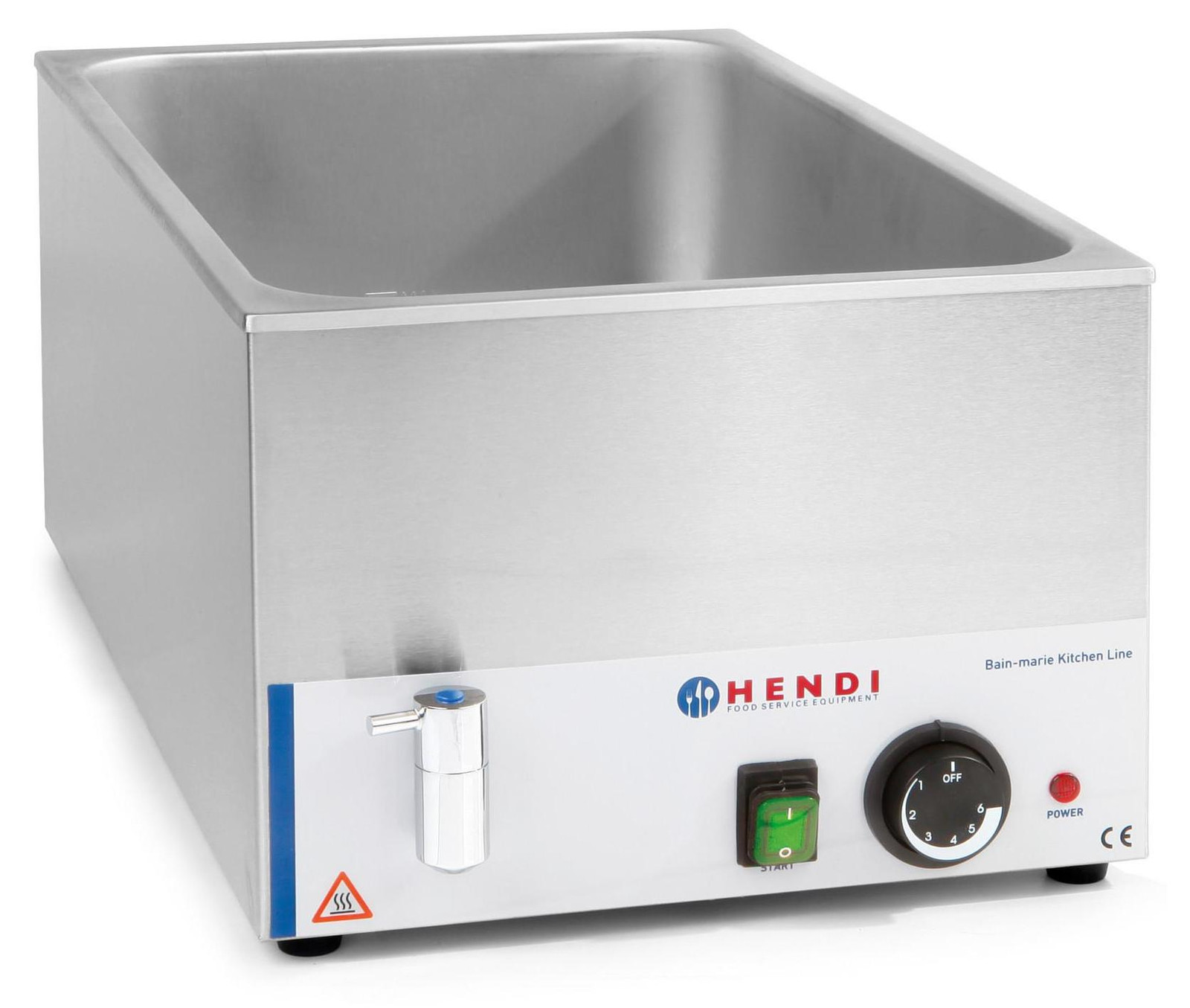 HENDI Eco-Line elektrische bain-marie met afvoerkraan