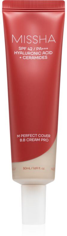 Missha M Perfect Cover BB Cream Pro hydrating BB cream with high sun protection shade #21 50 ml