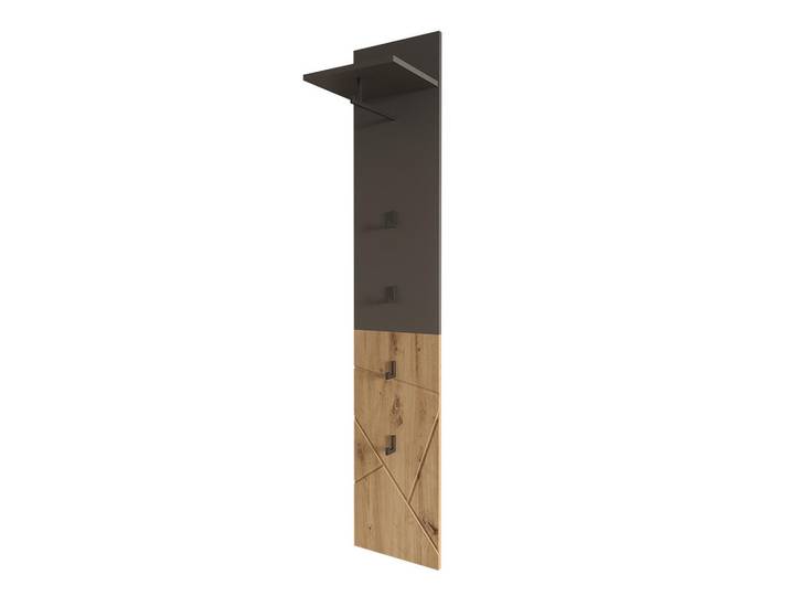 Vicco Wandgarderobe Irma Anthrazit/Artisan 31 x 160 cm, Anthrazit, Eiche Artisan, Holzwerkstoff, Rechteckig, 31x160x27 cm, Garderobe, Garderobenpaneele