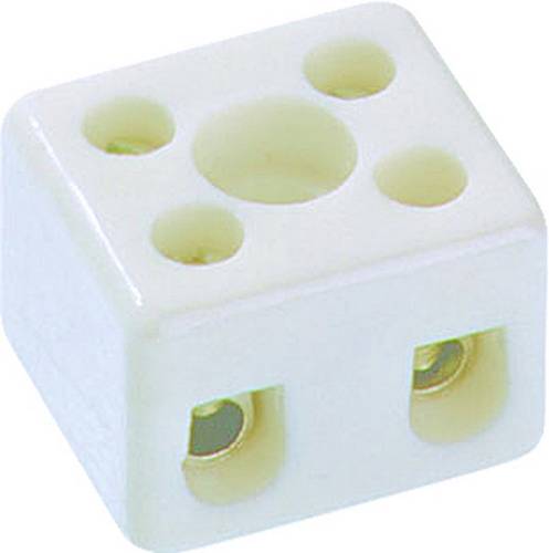 Bachmann 950.002 Porzellanklemme flexibel: -2.5mm² starr: -2.5mm² Polzahl: 2 Weiß