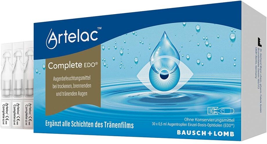 Artelac Complete EDO Augentropfen bei trockenen Augen