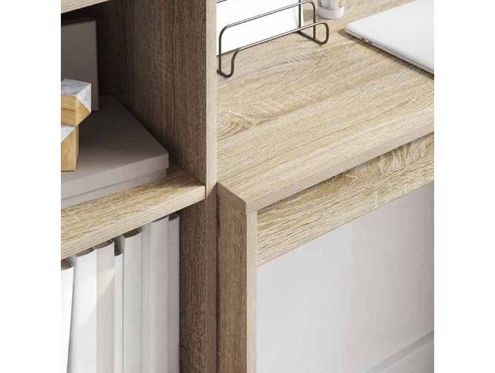 Marron MEUBLE INFORMATIQUE (2 pcs）- Capacité 60 kg - Bureau secrétaire avec tiroir Chêne Sonoma 268143