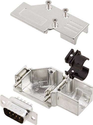 Encitech DCMR-FK-09-DBP-K 6355-0065-01 D-SUB Stiftleisten-Set 90° Polzahl: 9 Lötkelch 1 Set