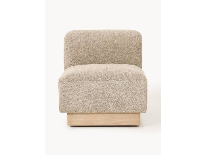 Module central en peluche-bouclette Natalie