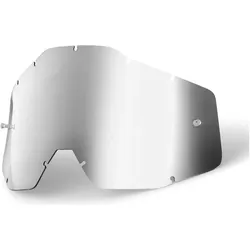 100%, Herren, Sportbrille, Linse silber verspiegelt Racecraft 2 - Accuri 2 - Strata 2 (Silber), Silber