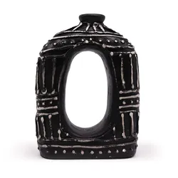 Oval Donut Shaped Vase - Chocolate 23cm