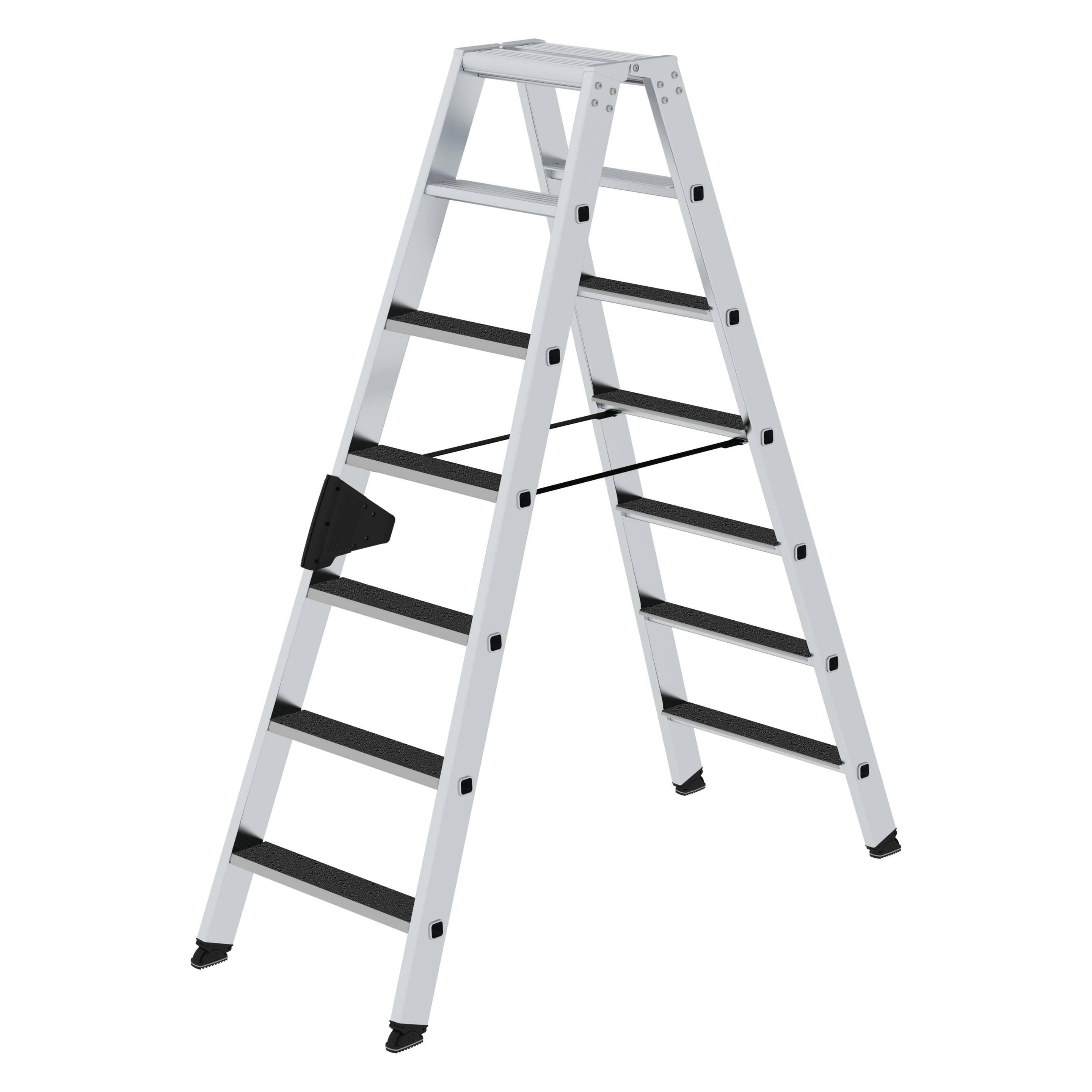 Munk Stufen-Stehleiter beidseitig begehbar mit clip-step R13 2x7 Stufen (Stehleiter) (041640)