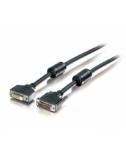 Digital Data Communications Equip DualLink DVI-Verlängerungskabel DVI-D M bis W 1.8 m geformt Flügelschrauben Schwarz (118972)