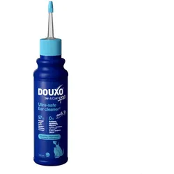 DOUXO Skin & Coat SPA Ohrreiniger, 120 ml Ultra-sicherer Ohrreiniger für Hunde und Katzen