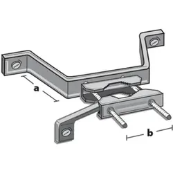 Televes MAHA60500 - Mauerhalterung für Masten bis 60 mm Durchmesser, 500 mm Wandabstand (Wand), TV Wandhalterung