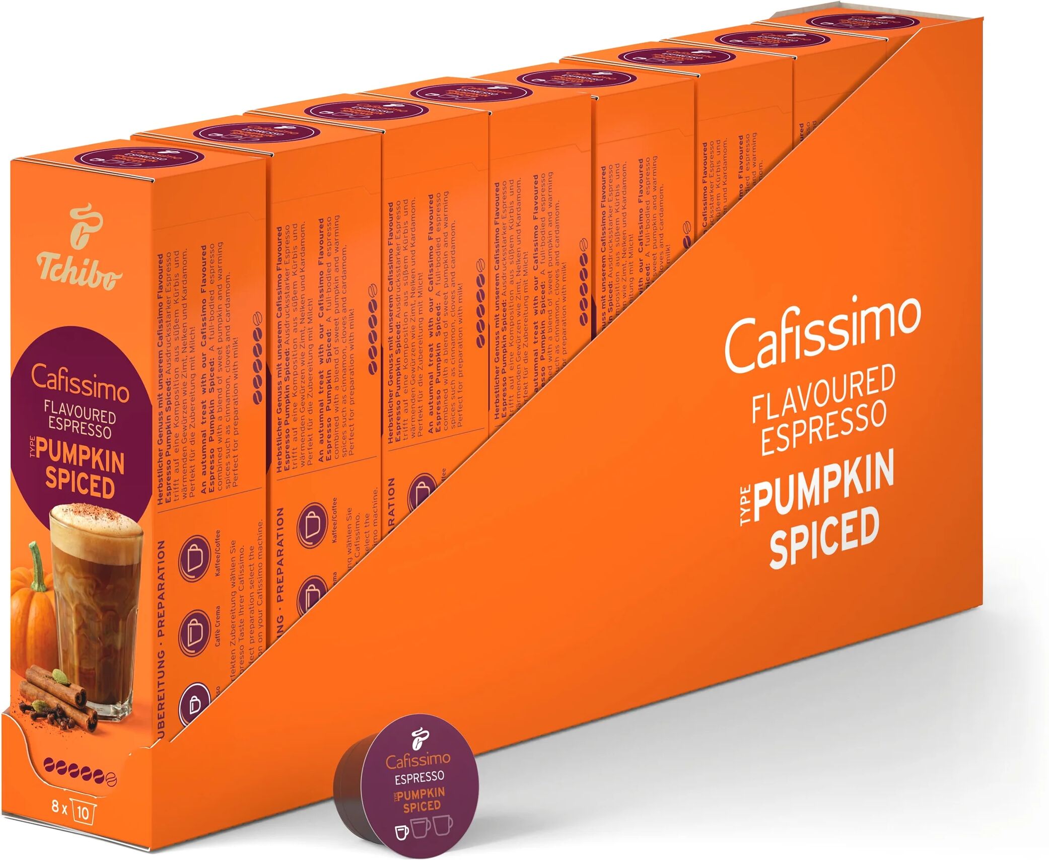 Cafissimo Flavoured Espresso - Pumpkin Spiced - 80 Kapseln - Intensität: 5/6