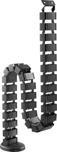Digitus Kabel-Bündelschlauch 130 cm ABS Kunststoff, Metall Schwarz flexibel (L x B x H) 130 x 6.7 x 3.5 cm 1 St. DA-90505