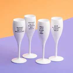 Koziol Cheers No. 1 Spruchreif Sektglas Set 4-teilig  aus Thermoplastik 100 ml