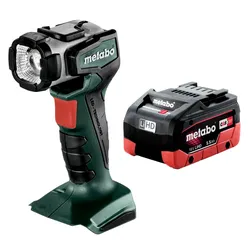 Metabo Akku LED Lampe Handlampe ULA 14,4-18 mit Akku 18V 5,5 Ah LiHD