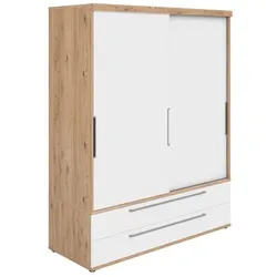 Paidi Schiebetürenschrank Fionn 164 x 207 cm Holzoptik Weiß