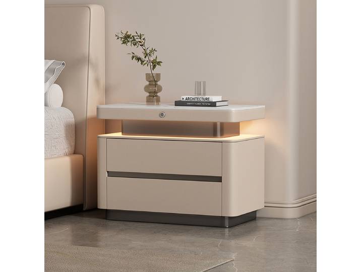 Table De chevet italienne à la mode, affichage De Style, rangement créatif, Table De nuit minimaliste, gain De place, meubles De maison