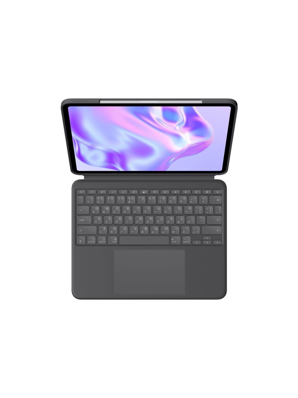 Logitech Combo Touch for iPad Pro 11" (M4) & iPad Pro 11" Gen 1/2/3/4 - Graphite - Tastatur & Folio-Set - Schweiz - Grau