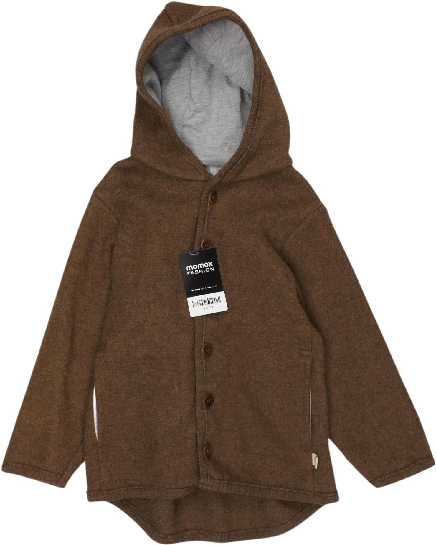 disana Jungen Jacke oder Mantel, Braun, Gr. EU 110/116, Schurwolle / Baumwolle - Second Hand