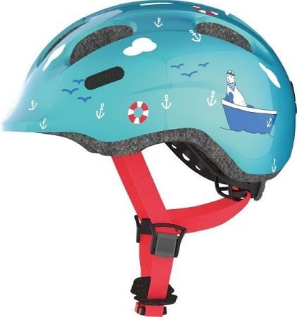 Abus Smiley 2.0 Turquoise Sailor Børnehjelm - Outlet - Medium (50-55 Cm)
