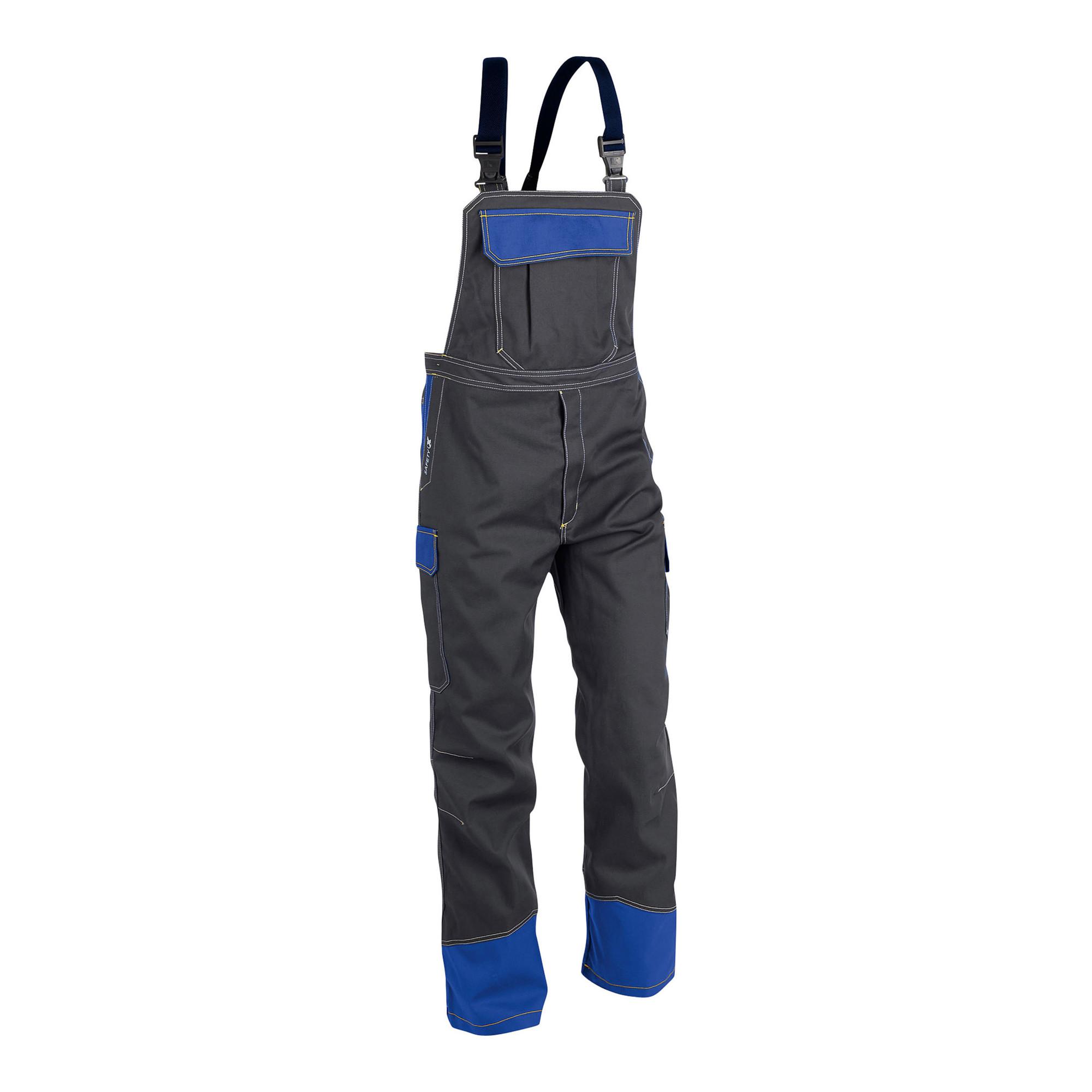 Kübler PSA Safety X6 3780 Latzhose anthrazit/kornblumenblau Größe 102, aus Polyester/Baumwolle mit Latzträger/Taschen/Kniepolstertaschen/Reflexstreifen für Warnschutz, 37808413-9646-102 (3780 8413-9746-102)
