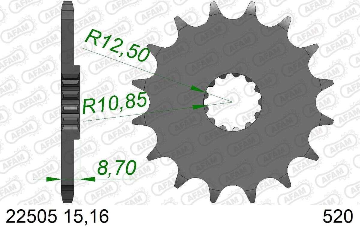 AFAM 22505-15 Chain Pinion