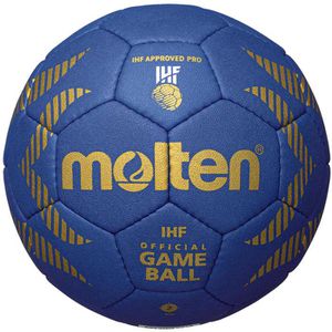 Molten Handball H2A5000-B, Größe 2, blau/gold, 325 Gramm, Spielball