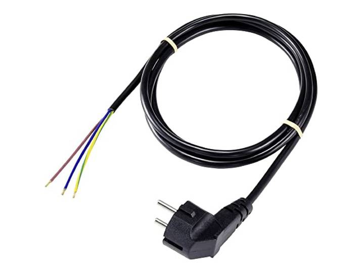 Sygonix SY-5043478 elektriciteit aansluitkabel Zwart 2.00 m