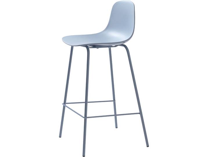 Barhocker 2er-Set Whit hellblau Polypropylen H 93 cm - Barhocker 2er-Set