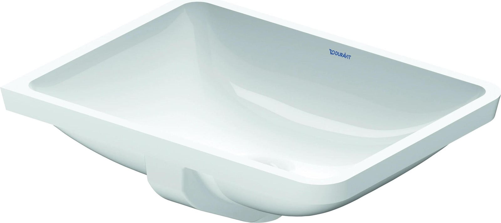 Duravit Starck 3 inbouw wastafel, onderbouwmodel met overloop, wit, 490 mm