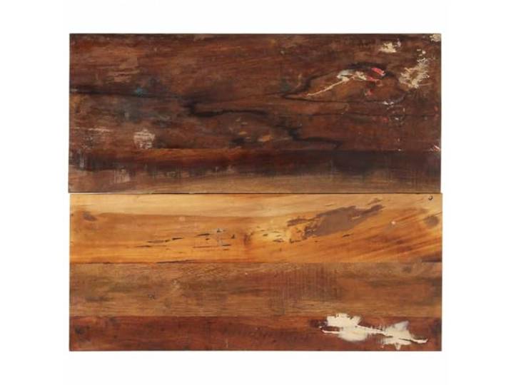 POUFGDR Rechteckige Tischplatte, 60 x 70 cm, Altholz Tropisches Massivholz, Mangoholz, rustikales Finish, leicht zu reinigen, vielseitig einsetzbar