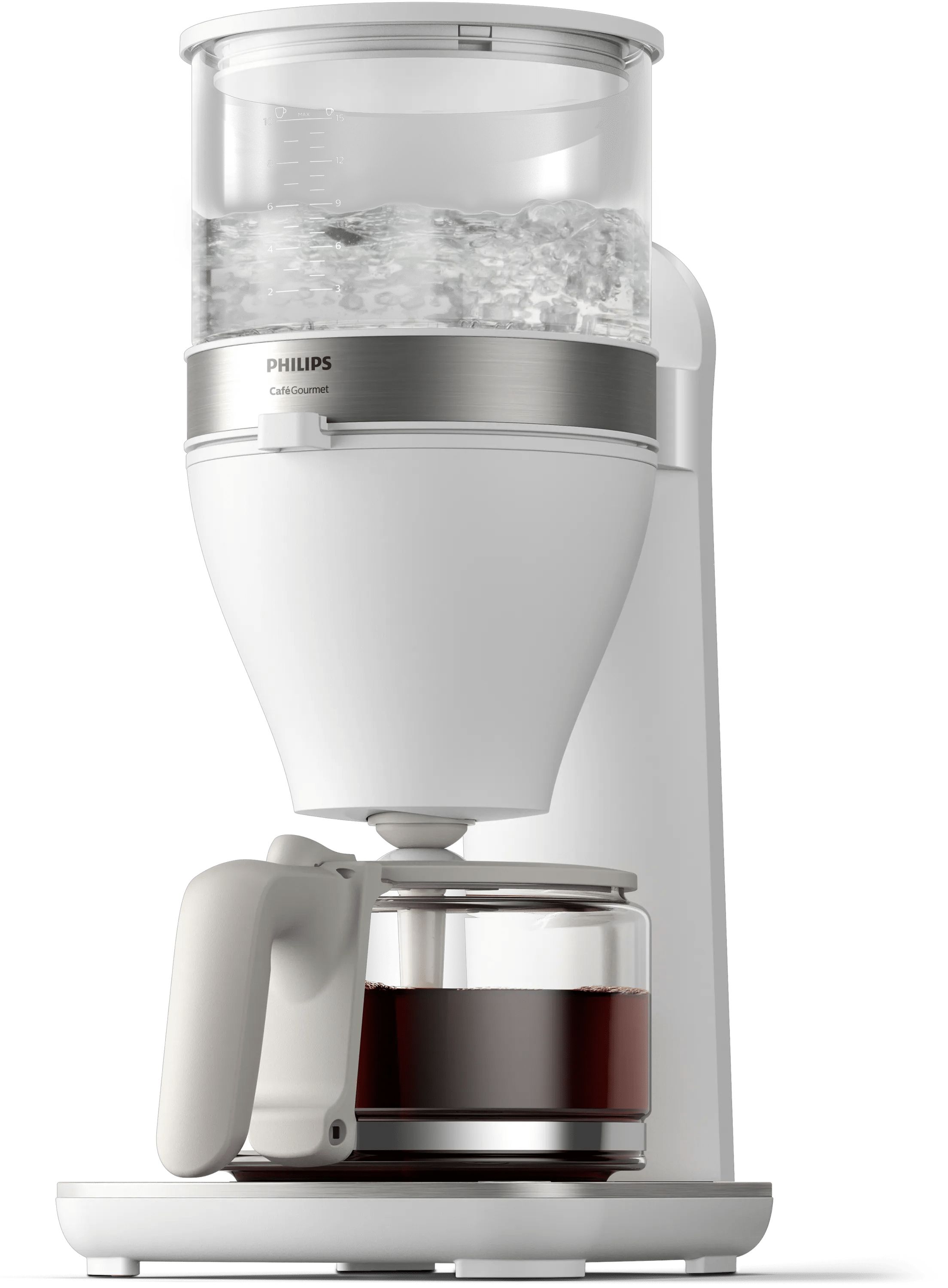 Philips HD5416/00 Cafe Gourmet 15 Tassen Filterkaffeemaschine 1,2 l (Weiß)