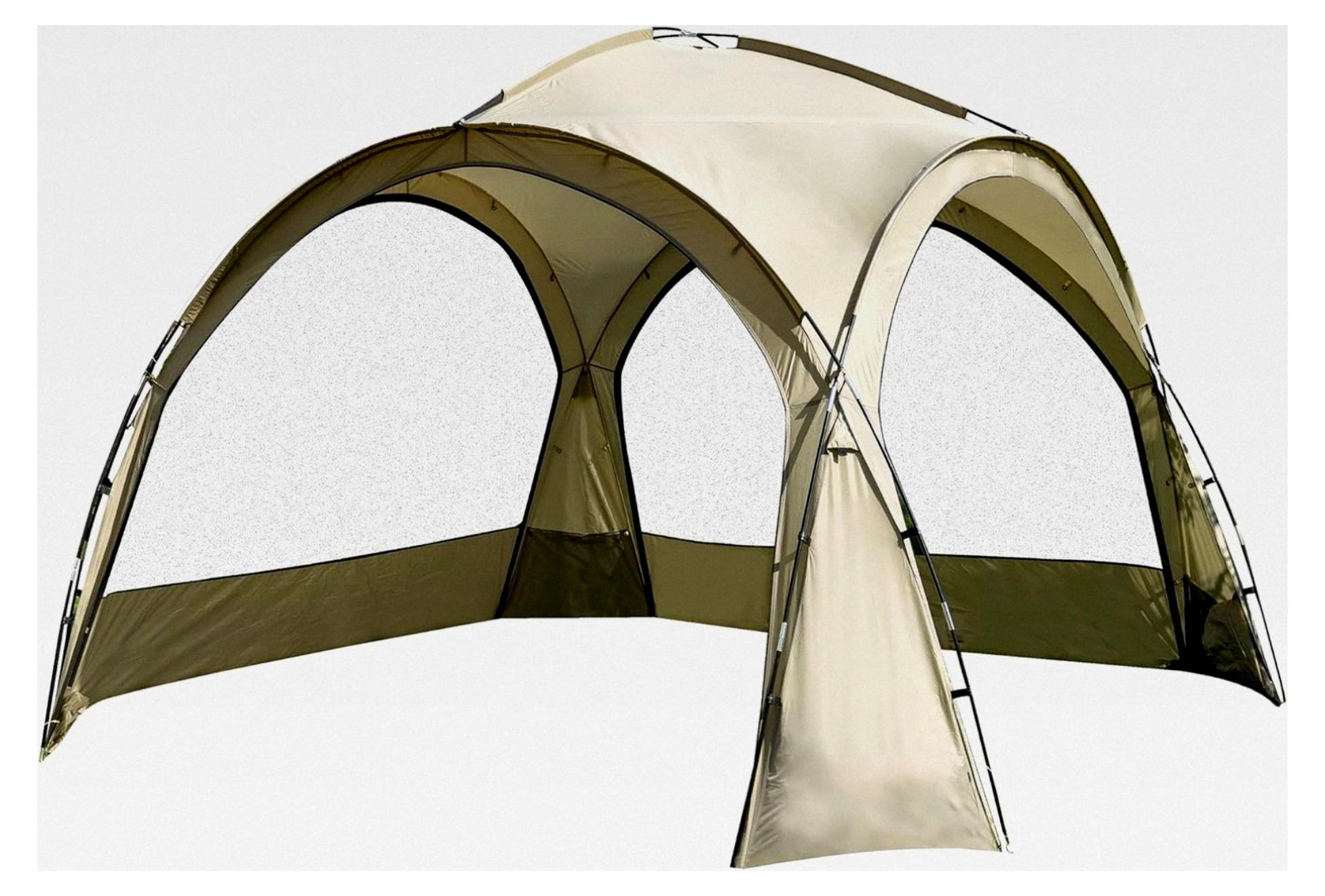 Pavillon Zelt, 3,5m x 3,5m mit Seitenwänden, Schutz vor Sonne und Regen für Camping, Festivals, Garten, Veranstaltungen oder Überdachung, Partyzelt