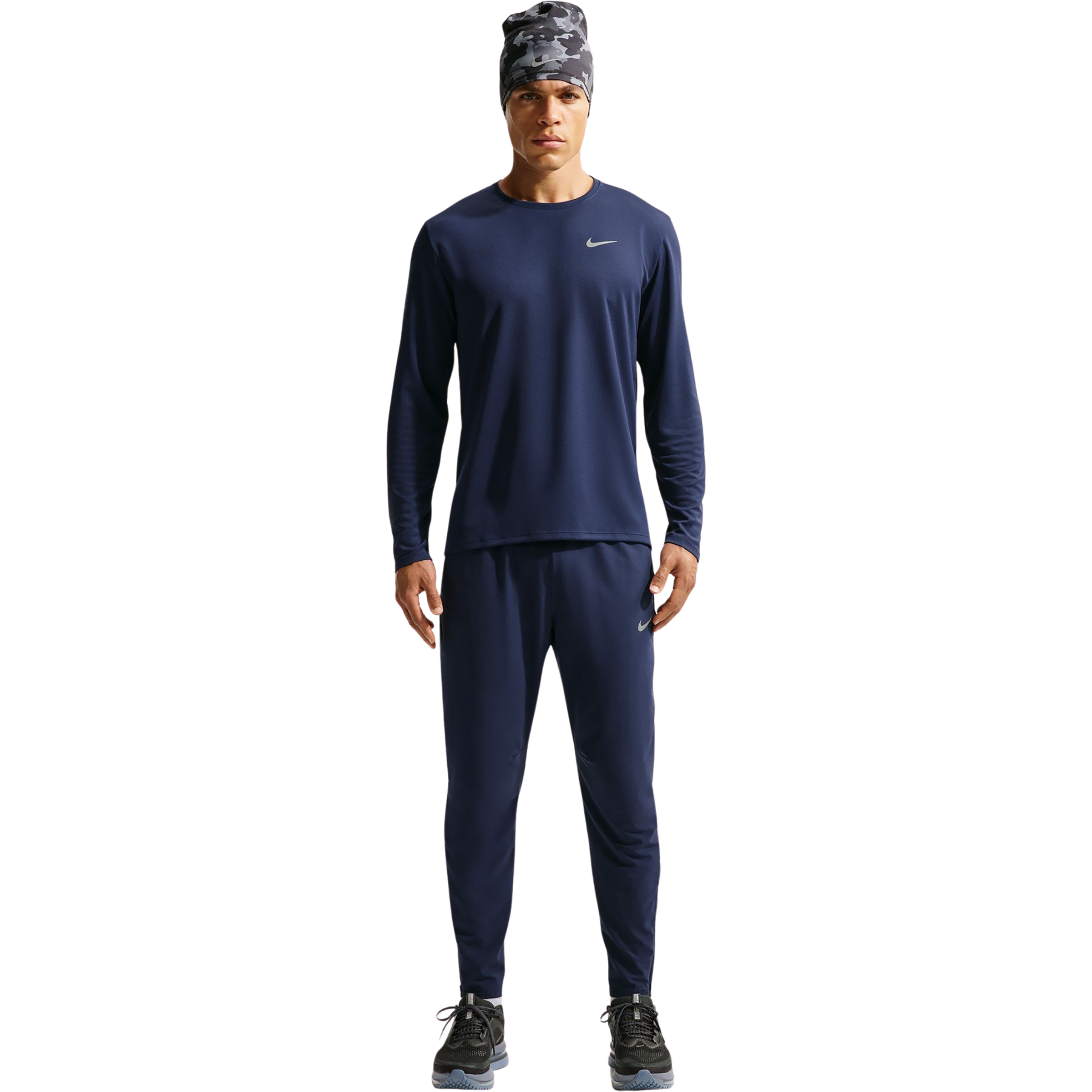 Nike Df Stride Woven Hose Herren Laufhose blau Größe S Laufen Elastisch