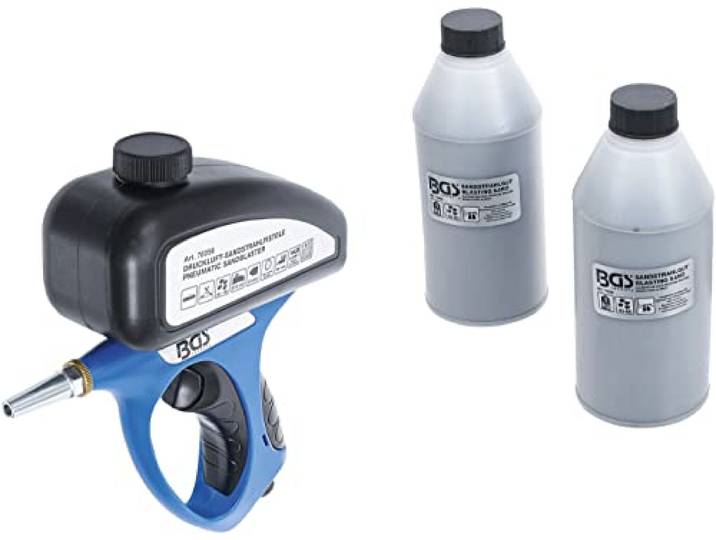 BGS 70056 Pistolet de sablage pneumatique avec accessoires 3 pièces