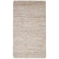 HANDWEBTEPPICH Madras, Leder & Hanf 90/150 cm