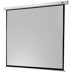 Celexon Beamer-Leinwand Motor Economy, 63 Zoll, 114 x 114 cm, Format 1:1, Motorleinwand