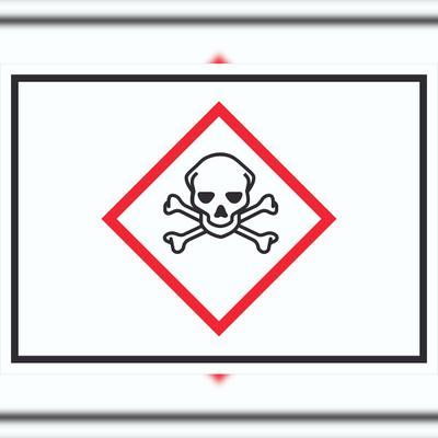 HB-Druck Schild akut toxisch Symbol Toxizität Totenkopf A2 (420x594mm)