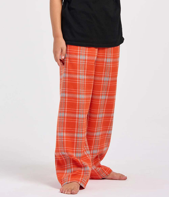 Boxercraft BY6624 Youth Polyester Flannel Pant in Burnt Orange Kingston size Large