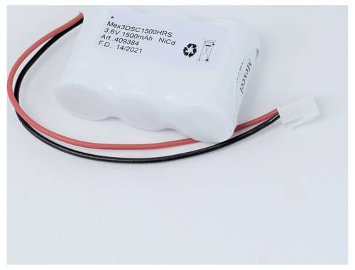 Beltrona ELRD3SC1500 Notleuchten-Akku Stecker 3.6V 1500 mAh
