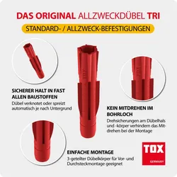 TOX-Dübel-Techn. Allzweckdübel TRI 8/51 RUDO(VE400)