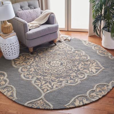 SAFAVIEH Handmade Dip Dye Luana Medallion Wool Rug