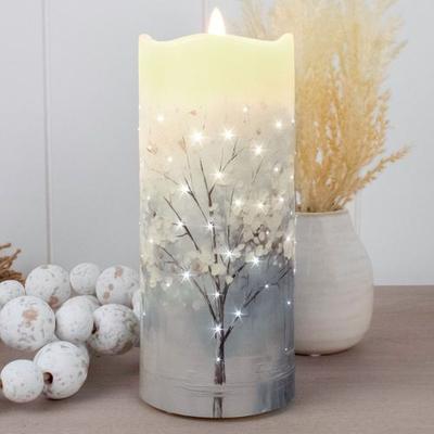 Glow Decor Blue Wonder LED Candle Ivory , Ivory