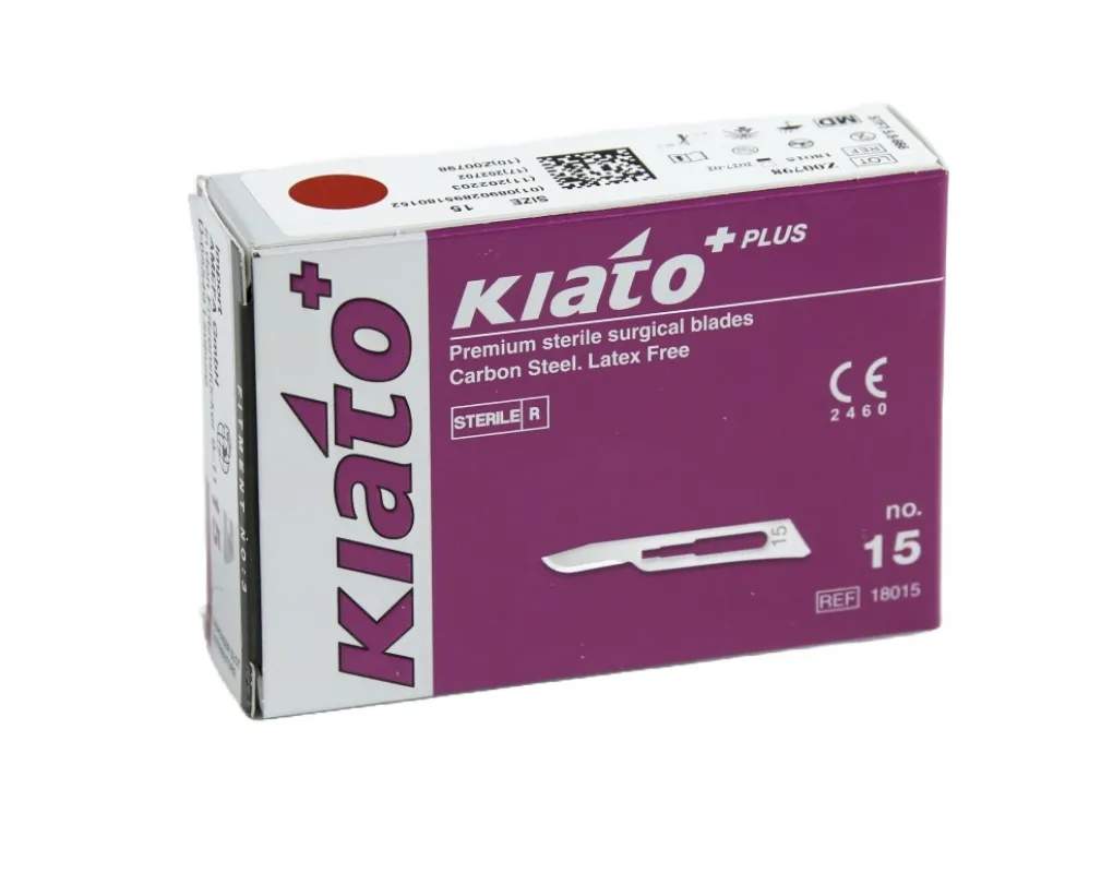 Kiato/Medimex Medimex Einmal-Skalpellklingen, steril einzeln verpackt (100 Stück) Fig. 15 18015