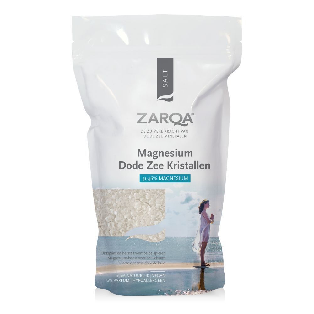 Zarqa Pure Dode Zee Magnesium Kristallen 1 kg Badesalz