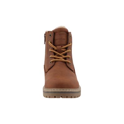 Winterstiefel TOM TAILOR "Tom Tailor Stiefel", Damen, Gr. 27, nuts, Polyurethan, unifarben, Schuhe Winterstiefel